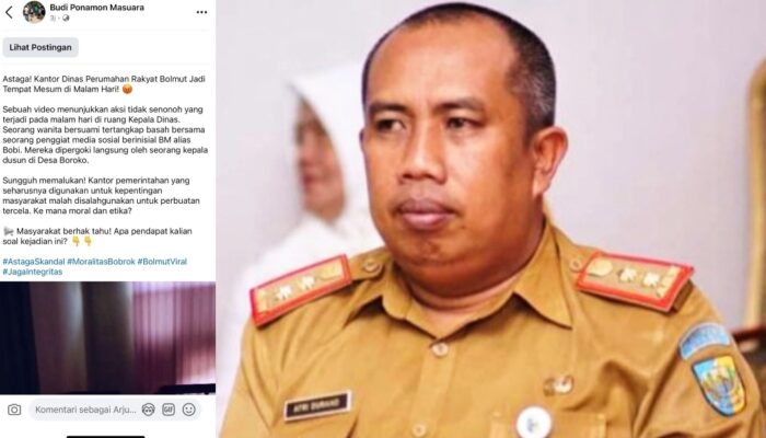 Kadis Perkimtan Bolmut Klarifikasi Video Viral di Ruang Kerjanya