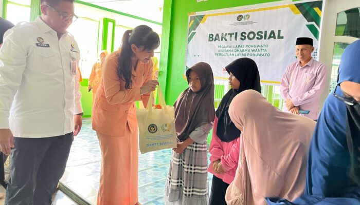 Lapas Pohuwato Gelar Bakti Sosial untuk Anak Yatim, Rayakan HUT Kemenimipas